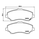 Pastilha de Freio Dianteira Jouney SUV / Cherokee