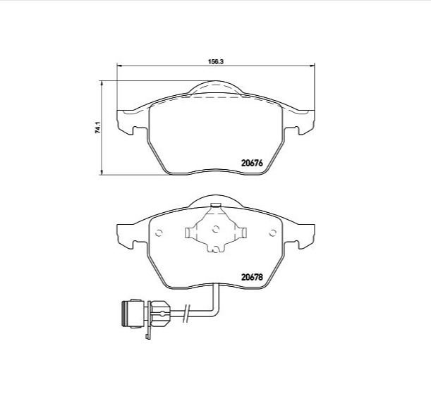 Pastilha de Freio Dianteira Audi A6 / 100 C4
