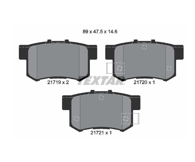 Pastilha de Freio Traseira Honda Civic / Accord 2.2