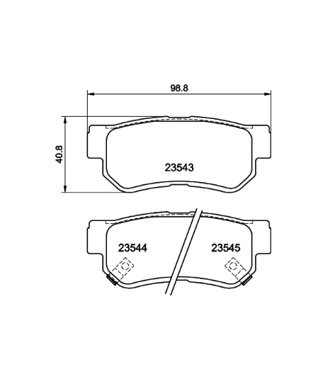 Pastilha de Freio Traseira Hyundai Tucson / Sonata