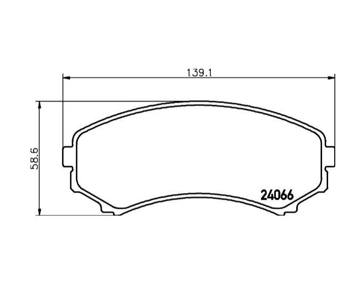 Pastilha de Freio Dianteira Mitsubishi Eclipse / Pajero