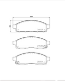 Pastilha de Freio Dianteira Mitsubishi L200 Triton / Dakar