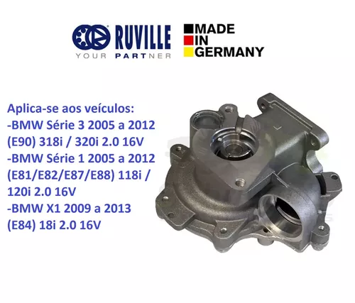 Water Pump for BMW Engine 318i, 320i, X1 - Ruville 65028A1
